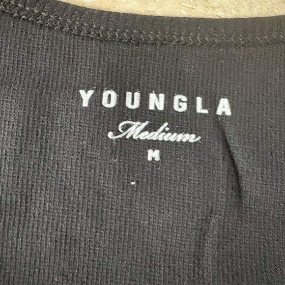 YoungLA Black Ribbed Tank - Picture 4 of 7